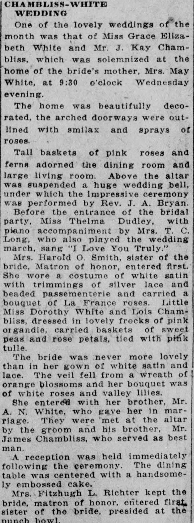 Grace Elizabeth White-J. Kay Chambliss